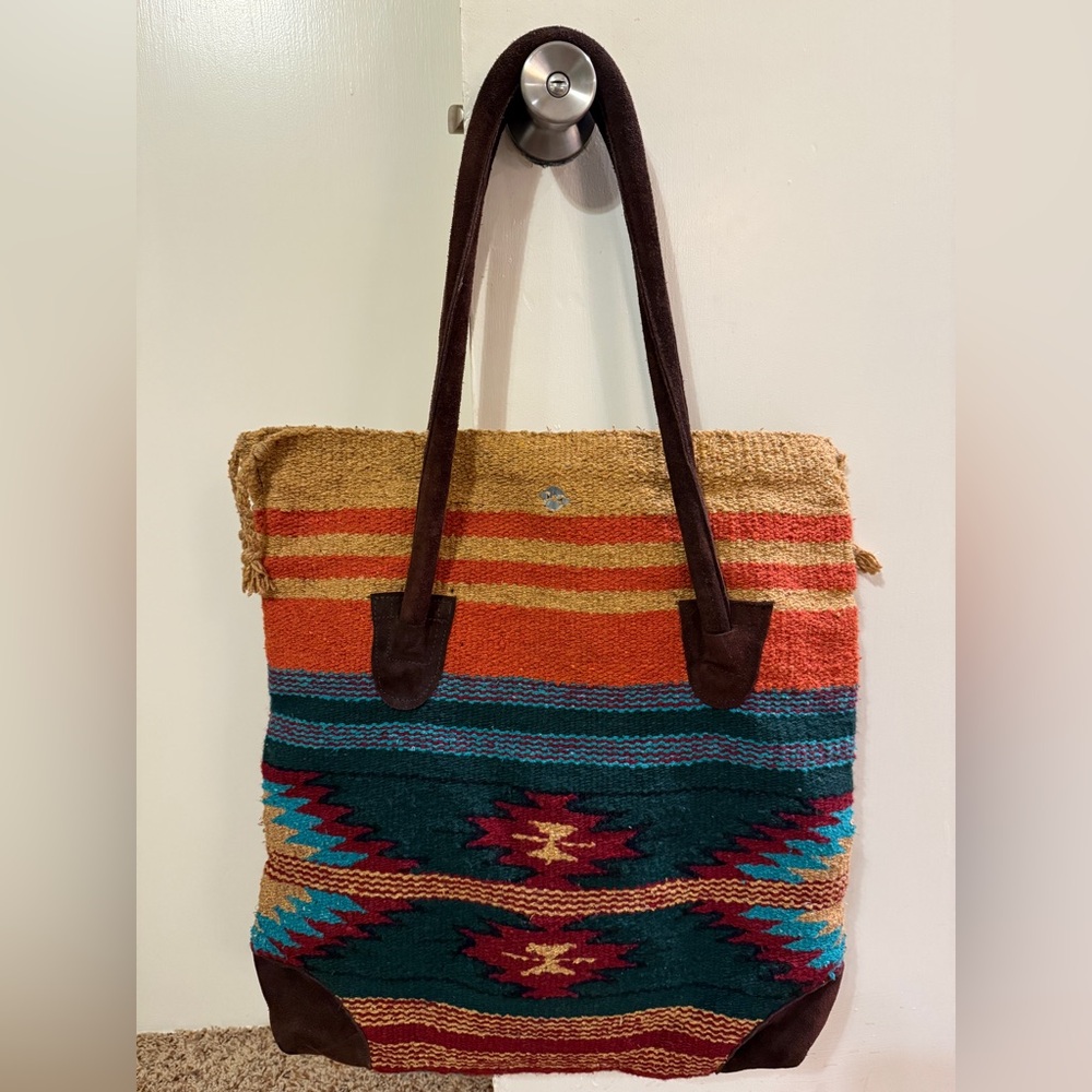 Bohemian Multicolor Woven Shoulder Bag
